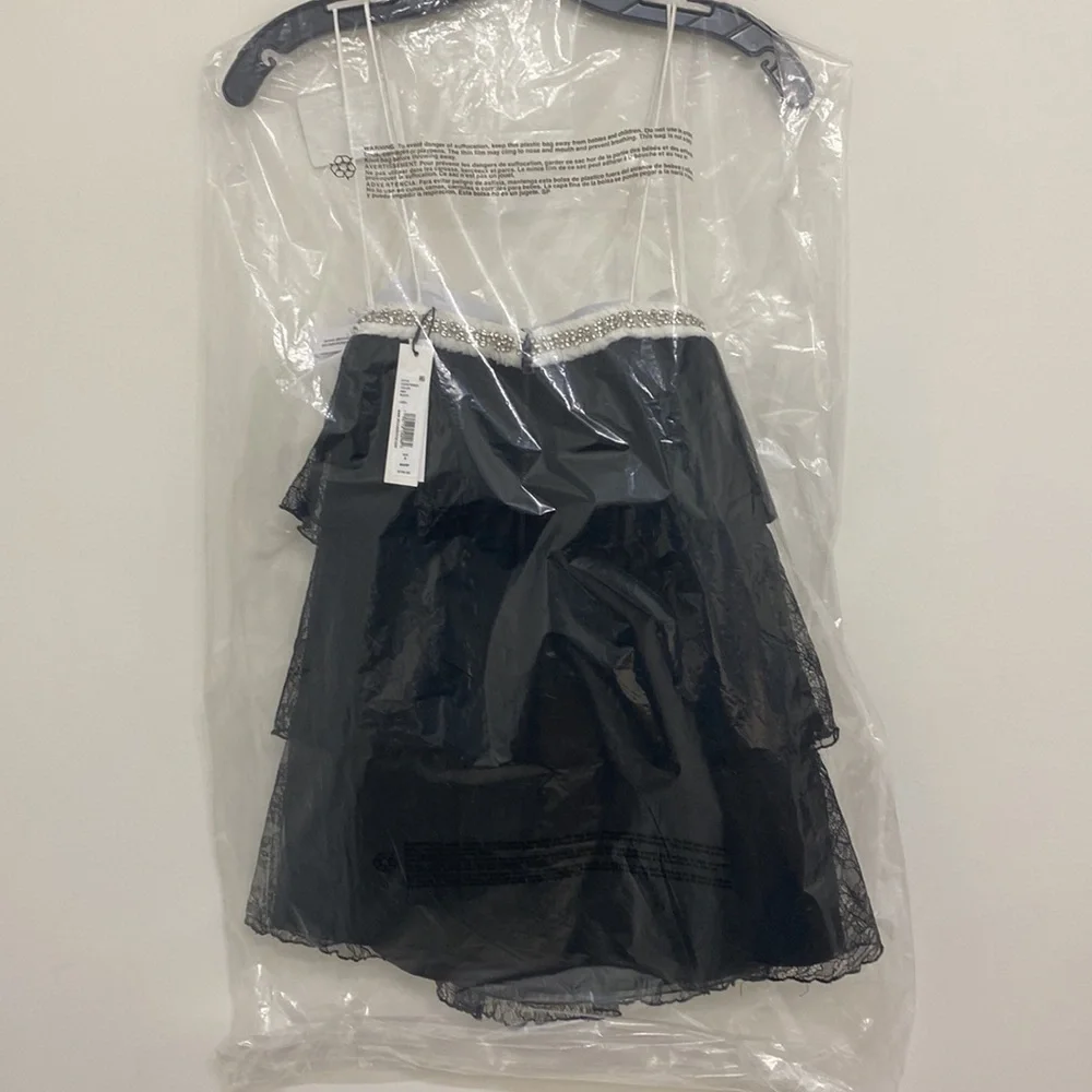 ALICE + OLIVIA CAIRO EMBELLISHED BOW MINI DRESS SZ 0 - Picture 7 of 7
